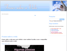 Tablet Screenshot of frasessobreavida.com.br